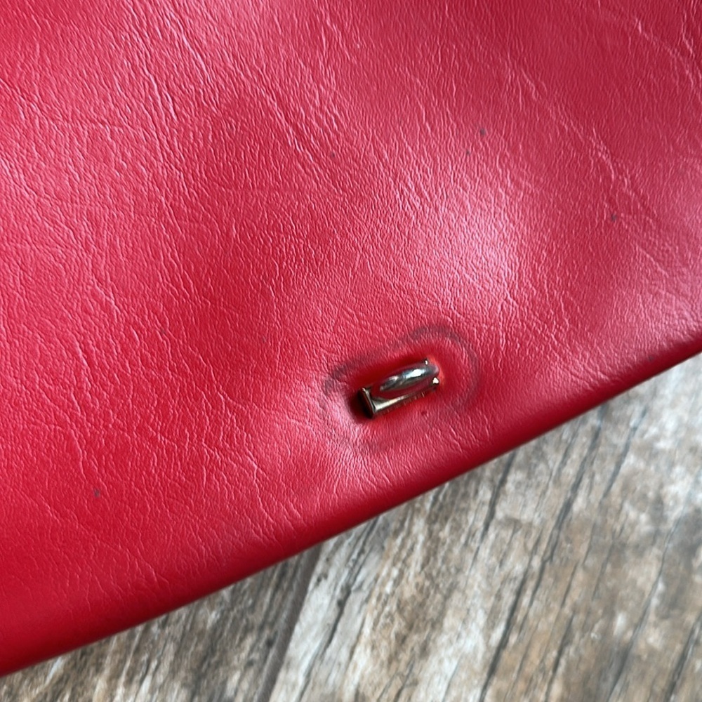 Vintage Collins red studded purse handbag - Picture 4 of 9